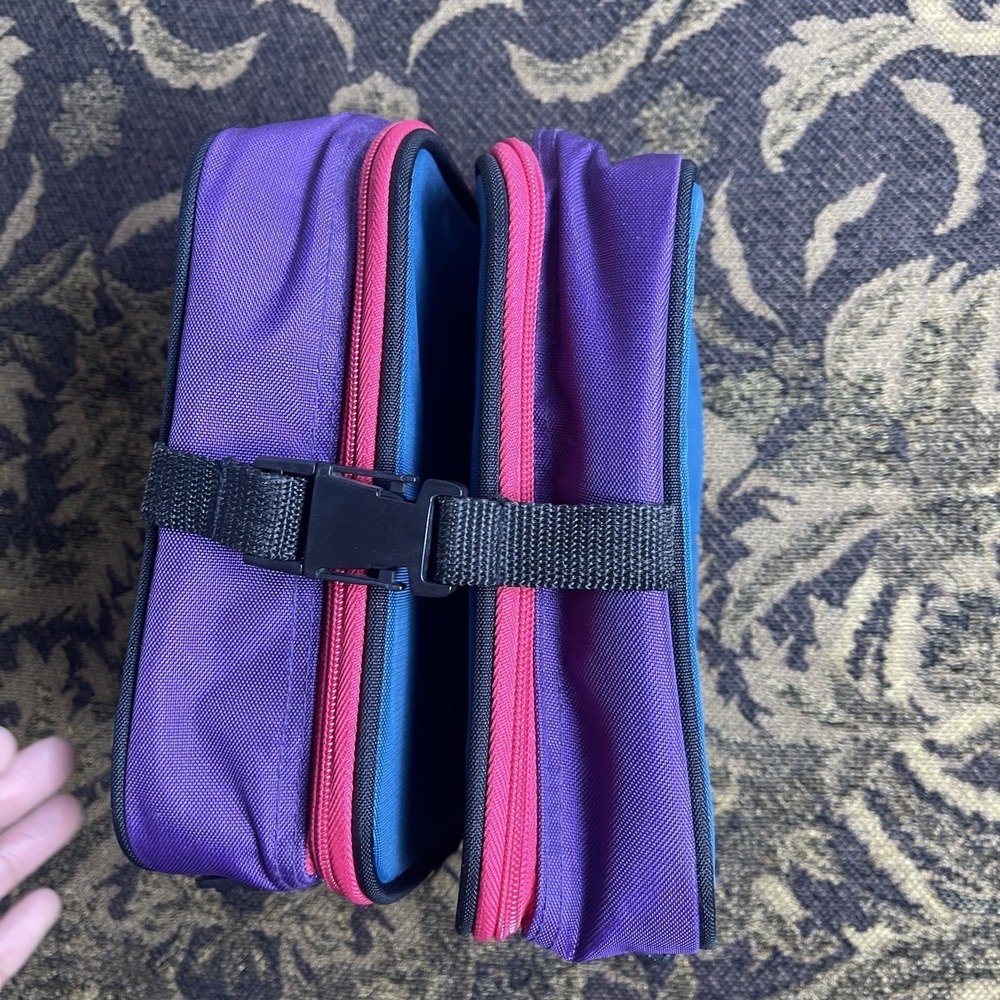 Vtg Ogio Travel Cube Multi Container Blue Purple - Picture 2 of 9